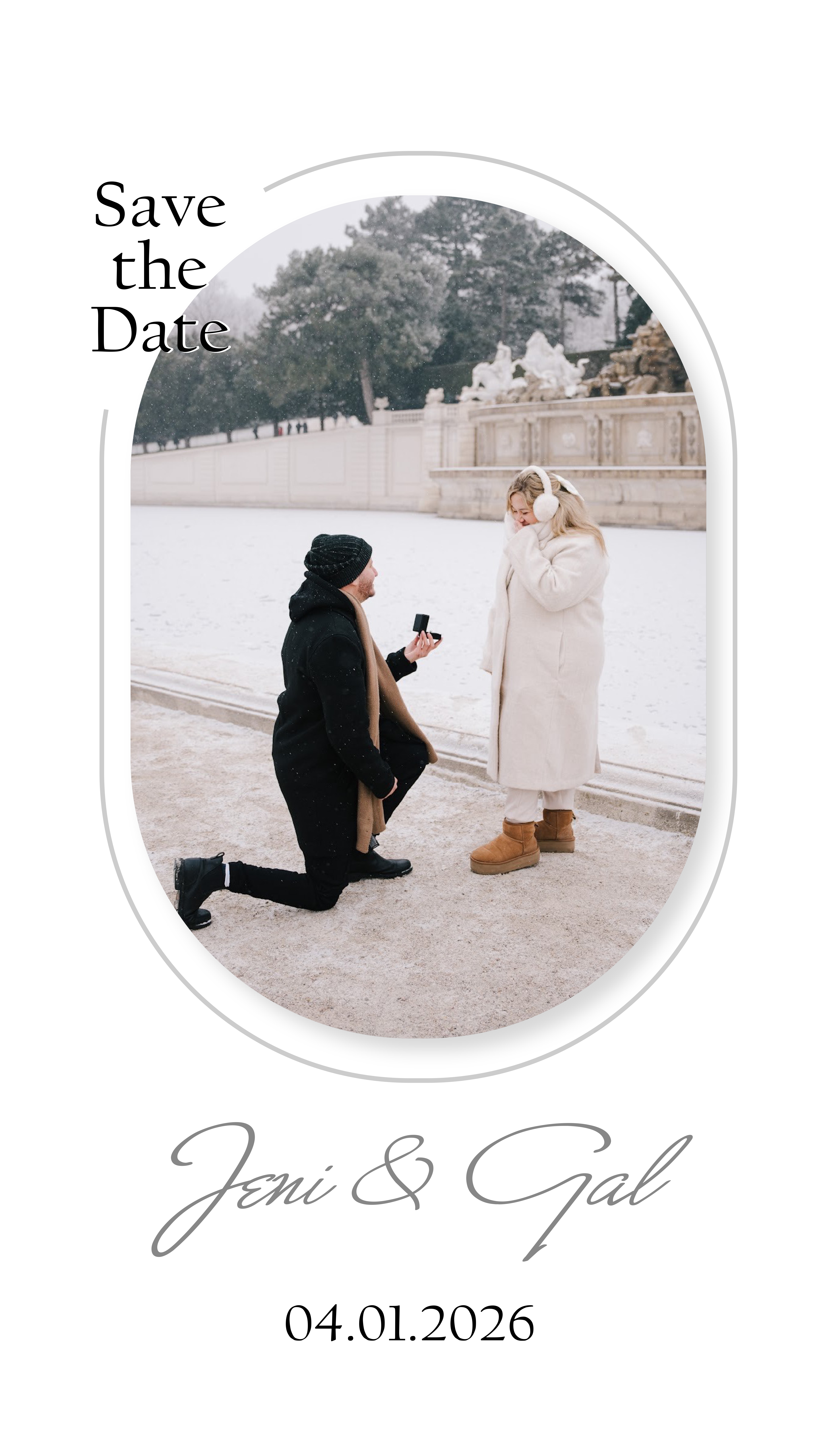 Save the Date - Jeni & Gal - 04.01.2026