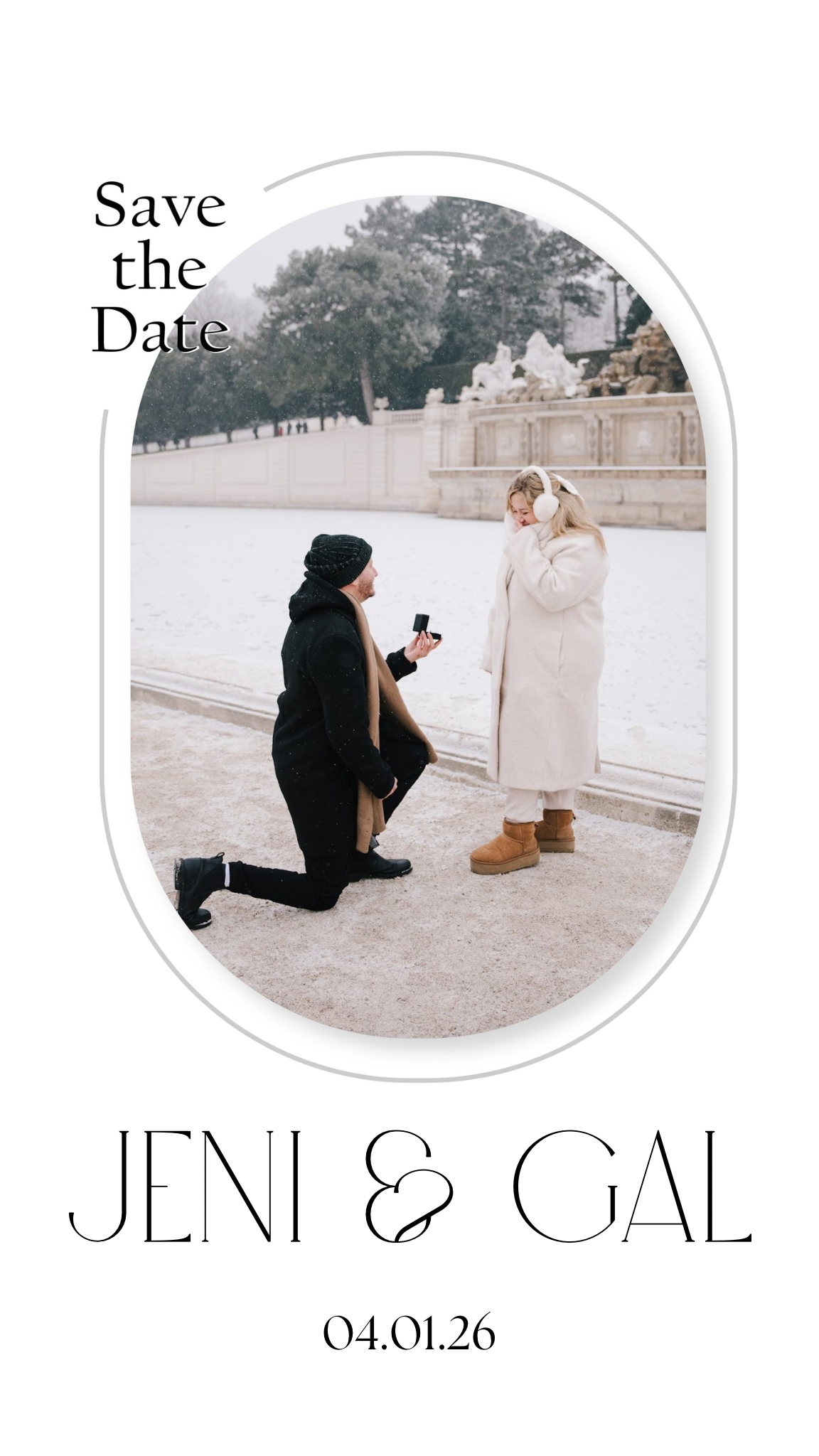 Save the Date - Jeni & Gal - 04.01.2026